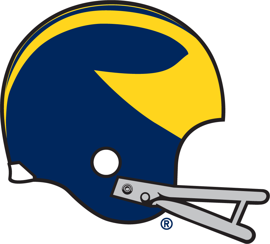 Michigan Wolverines 1969-1974 Helmet Logo diy iron on heat transfer